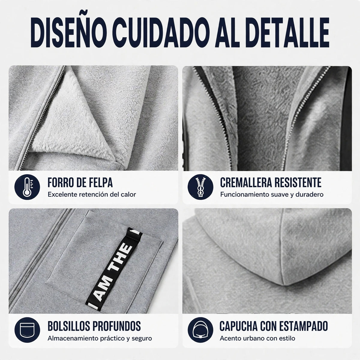 Abrigo oversize con capucha para mujer